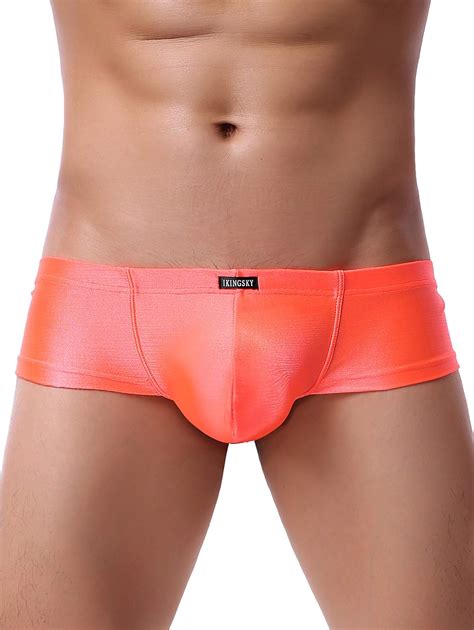 IKingsky Men S Cheeky Boxer Briefs Sexy Pouch Thong Underwear Large