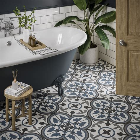 10 patterned bathroom floor tile decoomo