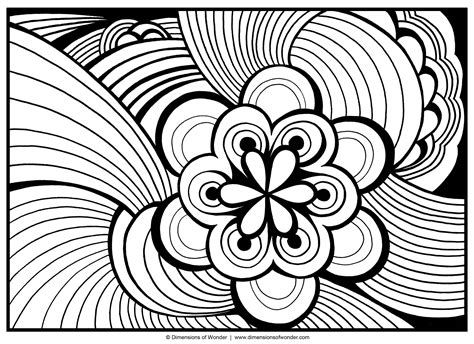 Abstract Coloring Pages DoW 01 - Dimensions of Wonder | Abstract