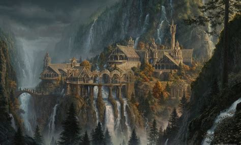 Rivendell Lotr Art Lord Of The Rings Wallpaper Fantasy Art