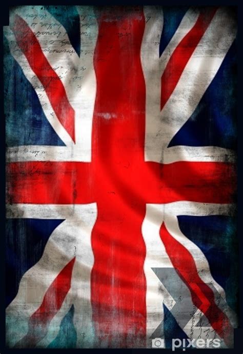 Wall Mural British Union Jack Flag In A Grunge Style Pixersuk