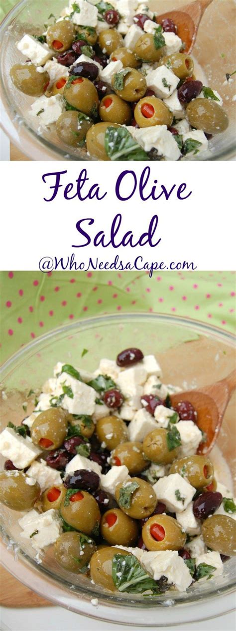I recently took charge of saturday night dinners. Feta Olive Salad is a great combination! Perfect side dish ...