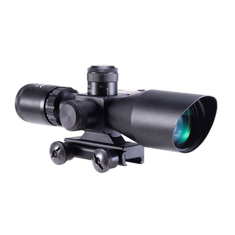 Pinty 25 10x40 Red Green Illuminated Mil Dot Tactical Rifle Scope With