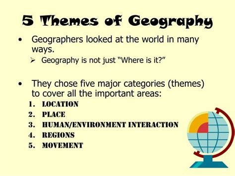 Ppt 5 Themes Of Geography Powerpoint Presentation Id6297611