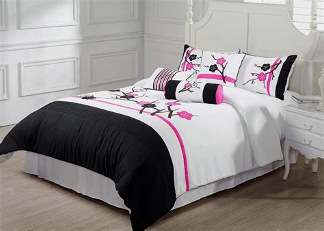 Pink Black And White Bedding Sets For Girls Tweens And Teens