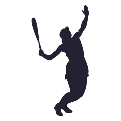 Silueta Del Jugador De Tenis De La Mujer Descargar Pngsvg Transparente