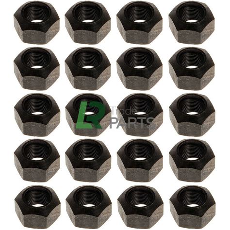 Land Rover Defender And Discovery 1 Steel Wheel Nut Set X20 Black Nuts