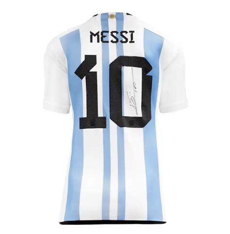 Lionel Messi Signed Argentina 2022 23 Home Jersey Icons Authentic