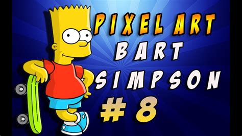 Pixel Art Bart Simpson Youtube