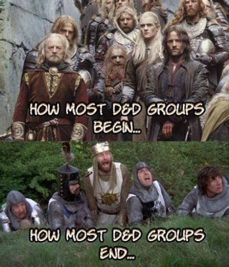 How Most Dandd Groups Begin But The Nerd Dungeons And Dragons Memes