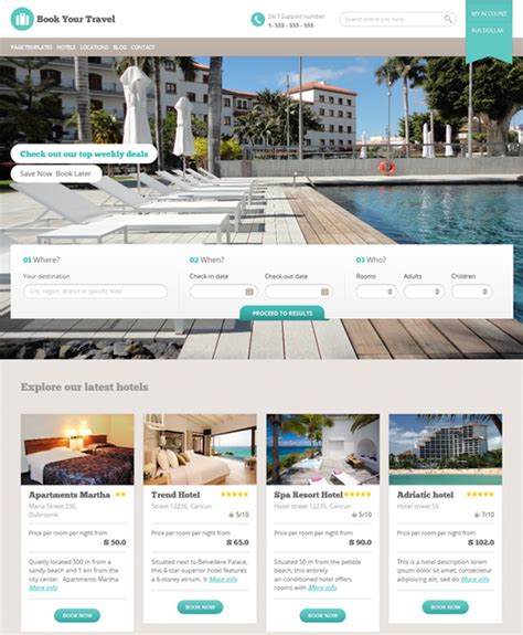 This Wordpress Hotel Theme Includes A Responsive Layout Seo Friendly