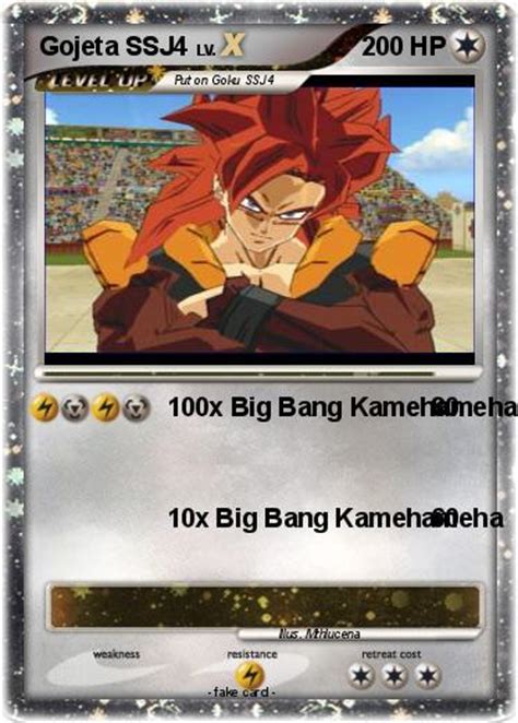 Pokémon Gojeta Ssj4 1 1 100x Big Bang Kamehameha My Pokemon Card