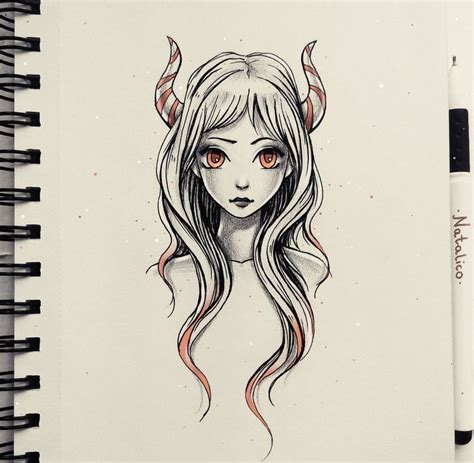 Demon Girl Drawing At Explore Collection Of Demon