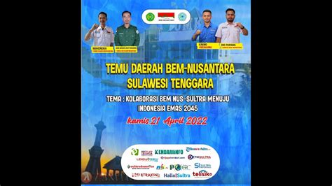 Seminar Nadional And Temu Daerah Bem Nusantara Sulawesi Tenggara Youtube