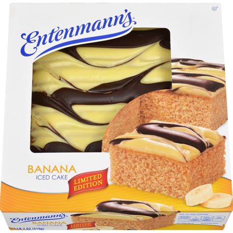 Entenmanns Banana Iced Cake 18 Oz Instacart