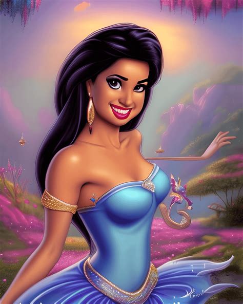 Princess Jasmine In The Likeness Of Selena · Creative Fabrica
