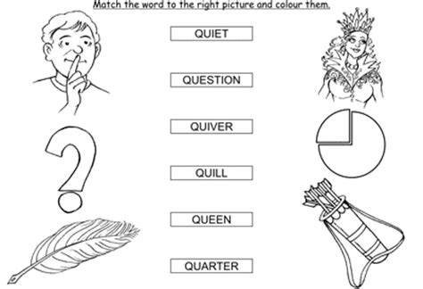 This page lists all the words which start with 'q'. Match the words starting with q