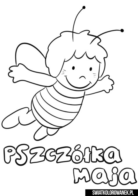 Pszczółka Maja kolorowanki dla dzieci Darmowe kolorowanki do druku