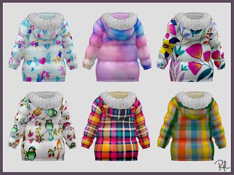 The Sims Resource Toddler Coat For Girls Rpl111