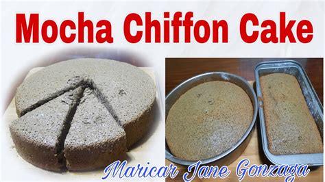 Mocha Chiffon Cake YouTube