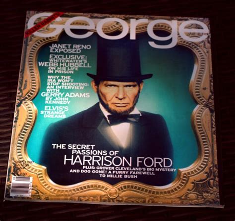 George Magazine John Kennedy Jr Jfk August 1997 Harrison Ford Ebay