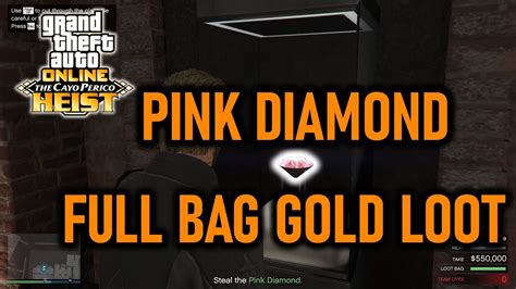 Cayo Perico Heist Solo Pink Diamond Gold Loot Gta Online Youtube