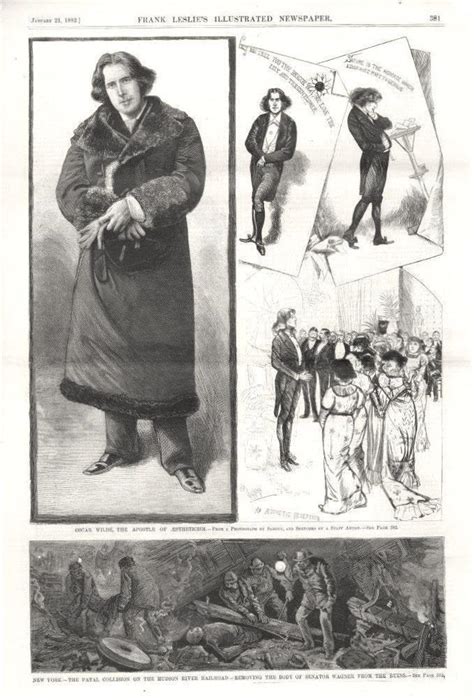 Oscar Wilde The Apostle Of Aestheticism Original Antique Print