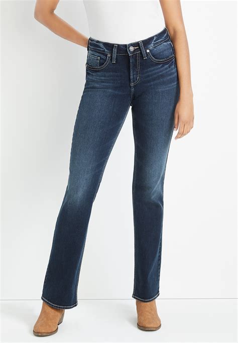 Silver Jeans Co Suki Slim Boot Curvy Mid Rise Jean Maurices