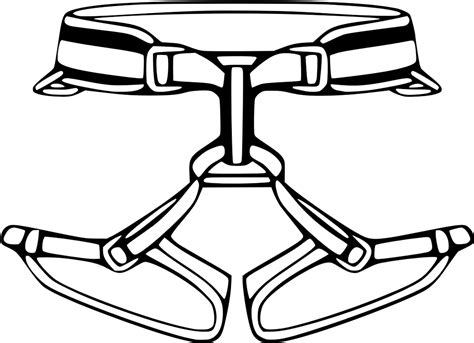 Harnesses Harnesses Climbing Harness Drawing Clipart Full Size