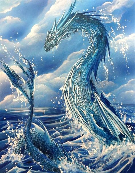 Sea Dragon By Krisbuzy On Deviantart Dragão De água Monstros