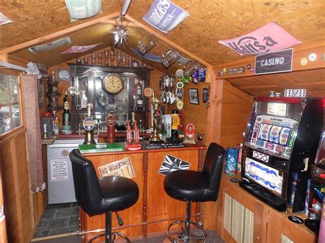 The Picked Newt Shed From Wirksworth In Derbyshire Has Been Created As A Pub Complete Man Cave