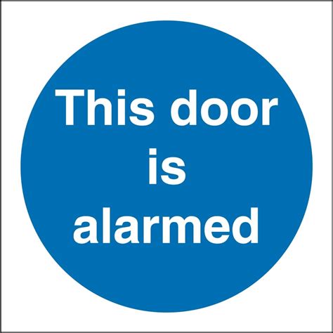 Door Alarmed Signs From Key Signs Uk