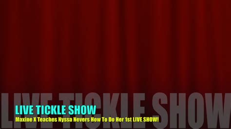 Maxine X And Nyssa Nevers Live Tickle Show Recording 80 Mins Dec 10th 2022 Exclusively On
