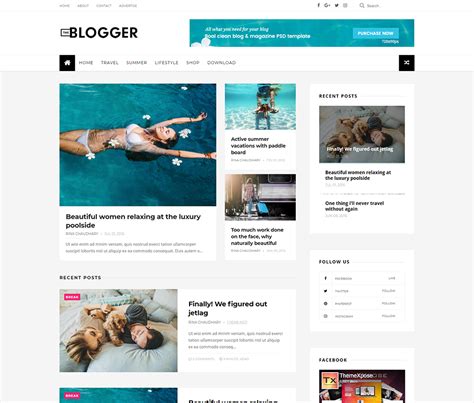 The Blogger Template Professional Installation Premium Themexpose