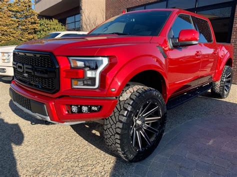 Ford F 150 Raptor Rapid Red Fuel Off Road Contra D615 Wheel Front