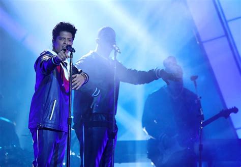 Bruno Mars Performs Thats What I Like At The 59th Annual Grammy