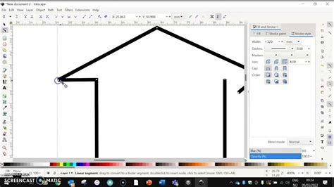 Inkscape Part 3 Drawing Straight Lines Youtube