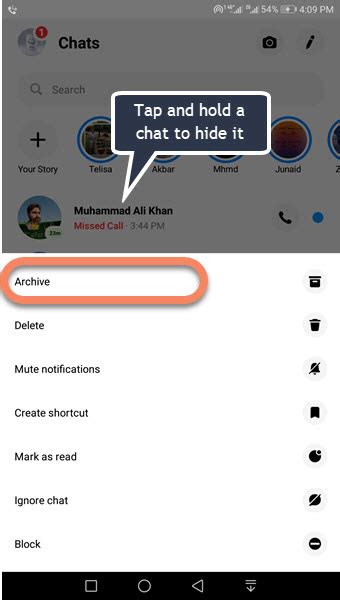 How To Hide And Unhide Messages In Facebook Messenger