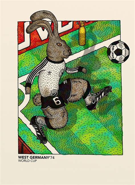 Vintage World Cup Animals Posters Animal Posters Soccer Art Soccer