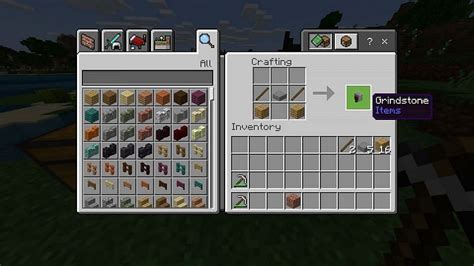 How To Make A Grindstone In Minecraft Materials Required Crafting