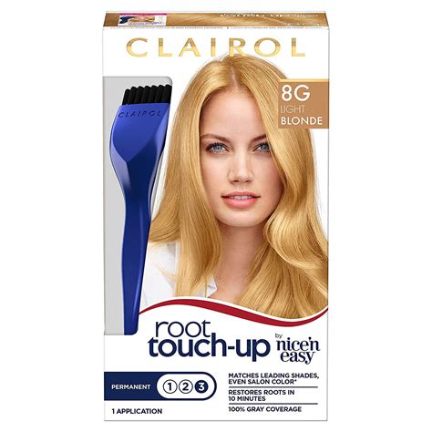 Clairol Root Touch Up By Nicen Easy Permanent Hair Dye 8g Medium Golden Blonde
