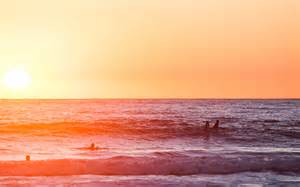 Na92 Sea California Beach Sunset Nature Art Ocean Wallpaper