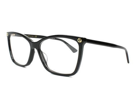 gucci eyeglasses gg 00250 001 black visionet