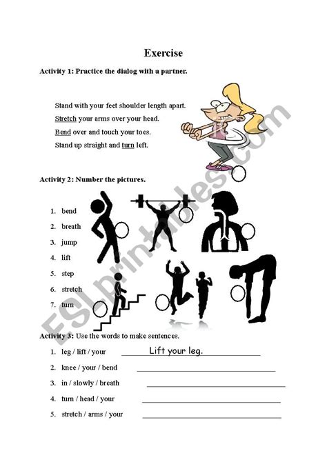 Exercise Esl Worksheet By Jennings Teacher