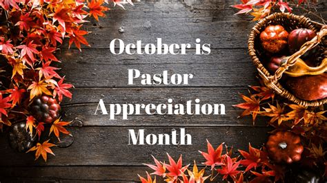 Pastor Appreciation Month R Ver Church