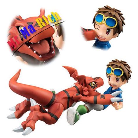 Anime Figure Toy Digimon Adventure Matsuda Takato Guilmon Figurine Statues 13cm In Action And Toy