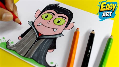 Como Dibujar Un Vampiro Con Capa Kawaii How To Draw Vampire Easy Art