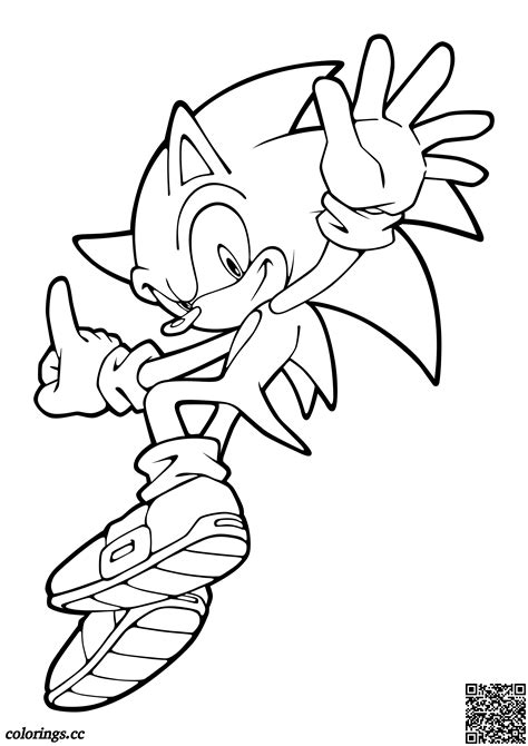 Sonic The Hedgehog O Personagem Principal Livro De Colorir Sonic O