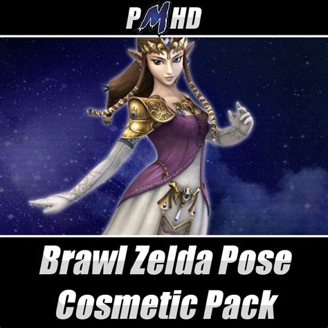 Brawl Zelda Pose Cosmetic Pack Super Smash Bros Brawl Mods