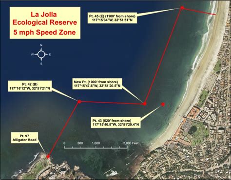 La Jolla Cove Swim Lane And Ecological Reserve Area San Diego Kayak Club